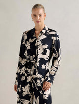 Lila Longline Printed Satin Shirt Hyland Floral Co-ord Forever New