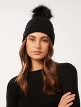Katy Pom Beanie 0 Black Forever New