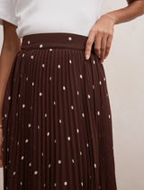 Aurora Petite Pleated Skirt Forever New