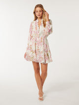 Cherie Petite Skater Mini Dress Forever New