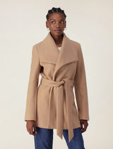 Steph Wrap Coat Camel Forever New