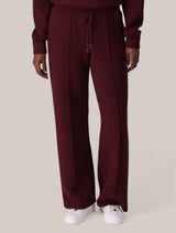Tiana Wide Leg Track Pants Deep Maroon Forever New
