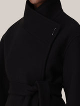 Lola Funnel Neck Wrap Coat Forever New