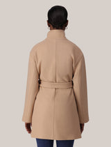 Lola Funnel Neck Wrap Coat Forever New