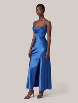 Luna Corset Satin Maxi Dress Forever New