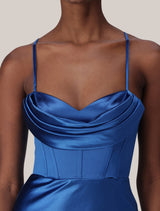 Luna Corset Satin Maxi Dress Forever New