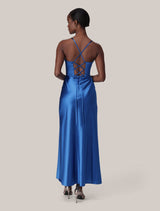 Luna Corset Satin Maxi Dress Forever New