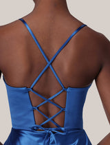 Luna Corset Satin Maxi Dress Forever New