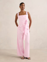 Posey Petite Linen Wide Leg Pants