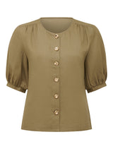 Riley Button Front Top Forever New