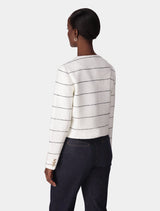 Lila Stripe Boucle Jacket Forever New