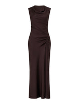 Ava Draped Satin Maxi Dress Forever New