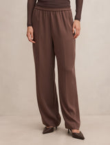 Enya Elastic Wide Leg Pants Espresso Set Forever New