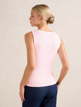 Brookie Bow Front Tank Top Forever New