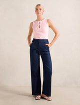 Brookie Bow Front Tank Top Forever New