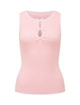 Brookie Bow Front Tank Top Forever New