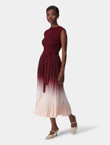 Elsie Ombre Pleat Midi Dress Forever New