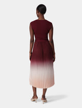Elsie Ombre Pleat Midi Dress Forever New