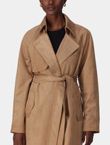 Cass Vegan Suede Trench Coat Forever New