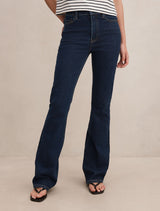 Jessie Slim Flare Jeans Dark Wash Forever New