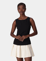 Zali Two-In-One Mini Dress Black Cream Forever New