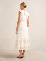 Cassandra Embroidered Midi Dress Forever New