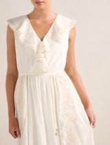 Cassandra Embroidered Midi Dress Forever New