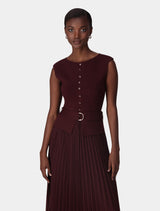 Lelani Pleat Hem Midi Dress Forever New