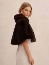 Evelyn Faux Fur Wrap Forever New