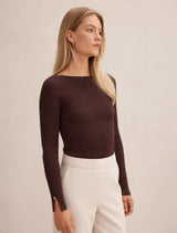Alaia Knit Rib Top Forever New