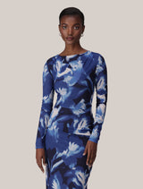 Alannah Mesh Long Sleeve Midi Dress Forever New