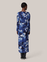 Alannah Mesh Long Sleeve Midi Dress Forever New