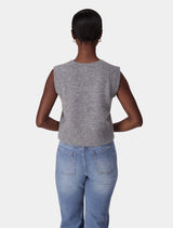 Meisha Button Through Knit Tank Top Forever New