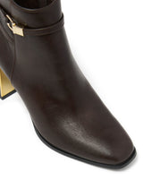 Sadie Strapping Trim Block Heel Ankle Boot Forever New