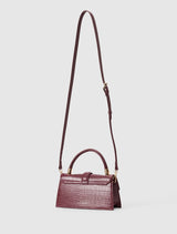 Violet Lock Detail Top Handle Bag Forever New
