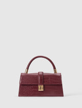 Violet Lock Detail Top Handle Bag Forever New