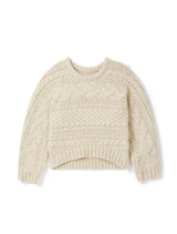 Ari Teen Cable Cropped Sweater