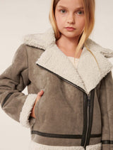 Macy Teen Aviator Jacket Forever New
