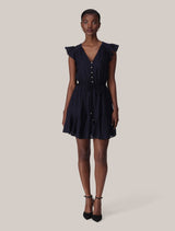 Maxine Flutter Sleeve Mini Dress Forever New