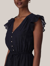 Maxine Flutter Sleeve Mini Dress Forever New