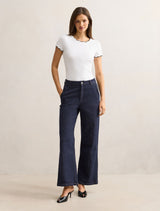 Rebecca Scallop Trim T-shirt Forever New