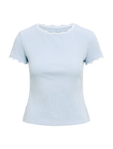 Rebecca Scallop Trim T-Shirt Forever New