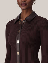 Alex PU Insert Midi Dress Forever New