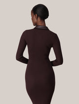 Alex PU Insert Midi Dress Forever New