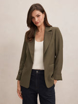 Dylan Boyfriend Blazer Khaki Forever New