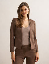 Farrah Fitted Blazer Chocolate Suit Forever New