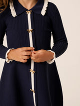 Aubrey Girls Collared Knit Dress Forever New