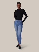 Ashley Mid-Rise Mid Wash Jeans Forever New