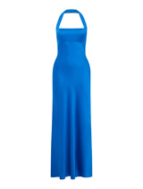 April Open Back Satin Maxi Dress Forever New