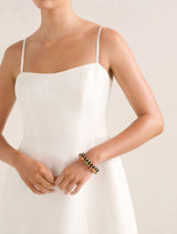 Maura Structured Linen Mini Dress Forever New